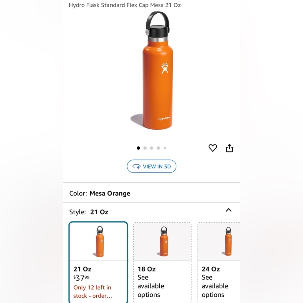 Hydro Flask Standard Flex Cap Mesa 21 Oz